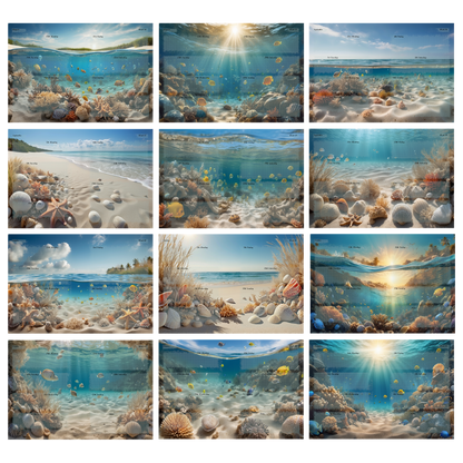 DIN A5 Ringbuchkalender 2026: Sunkissed Sea – Ihr Strahlender Begleiter durch Wundervolle Unterwasserwelten