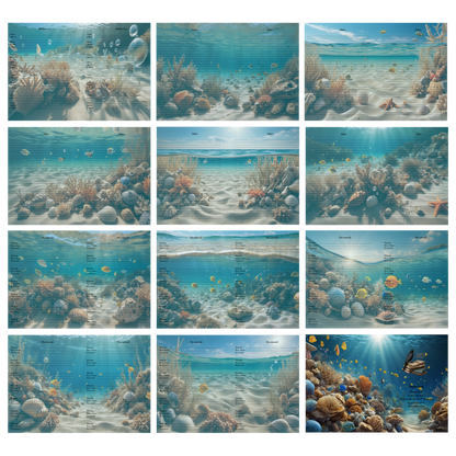 DIN A5 Ringbuchkalender 2026: Sunkissed Sea – Ihr Strahlender Begleiter durch Wundervolle Unterwasserwelten