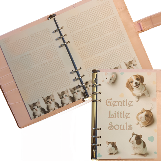 DIN A5 Ringbuchkalender 2026:  Gentle Little Souls –  voller Herzmomenten mit flauschigen kleinen Begleitern