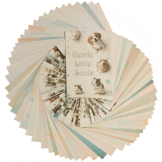 DIN A5 Ringbuchkalender 2026:  Gentle Little Souls –  voller Herzmomenten mit flauschigen kleinen Begleitern