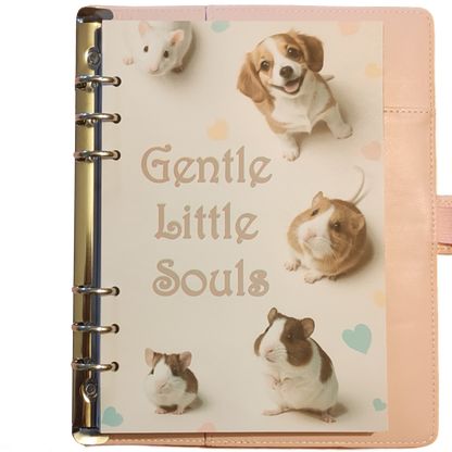 DIN A6 Ringbuchkalender 2026:  Gentle Little Souls –  voller Herzmomenten mit flauschigen kleinen Begleitern