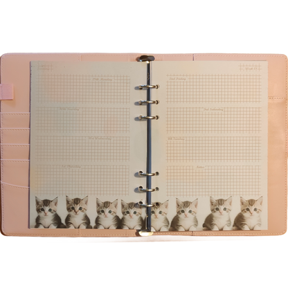 DIN A6 Ringbuchkalender 2026:  Gentle Little Souls –  voller Herzmomenten mit flauschigen kleinen Begleitern