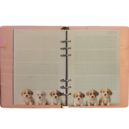 DIN A6 Ringbuchkalender 2026:  Gentle Little Souls –  voller Herzmomenten mit flauschigen kleinen Begleitern