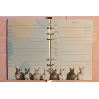 DIN A6 Ringbuchkalender 2026:  Gentle Little Souls –  voller Herzmomenten mit flauschigen kleinen Begleitern