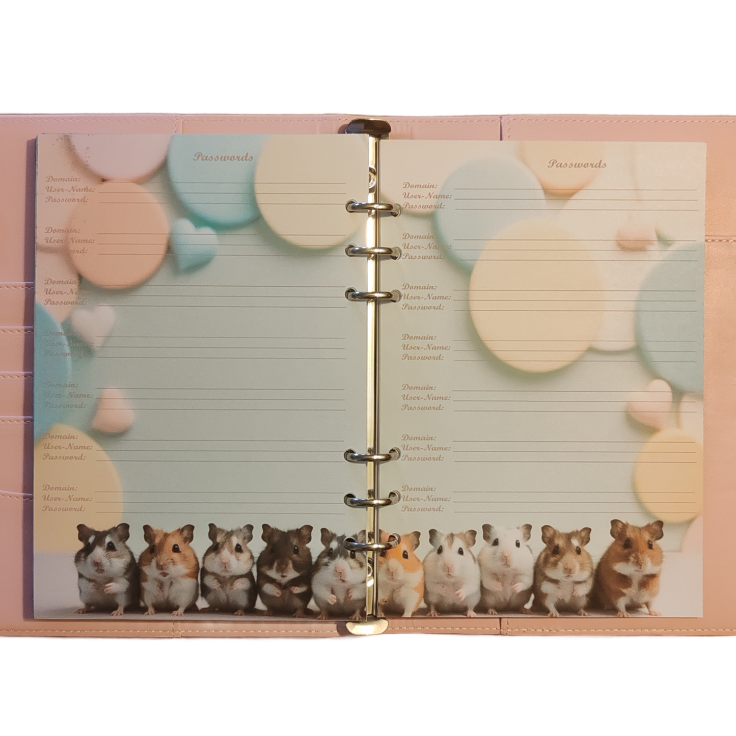 DIN A6 Ringbuchkalender 2026:  Gentle Little Souls –  voller Herzmomenten mit flauschigen kleinen Begleitern