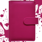 Personal Size / DIN A6 Ringbuch | Ringbinder Pink | 6-Ring-Mechanik