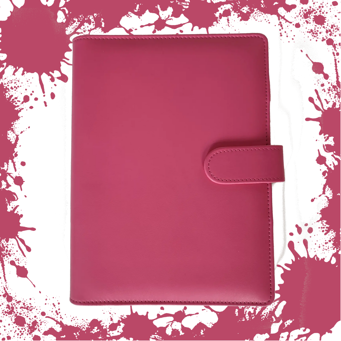 Ringbuch | Ringordner Pink | 6-Ring-Mechanik | DIN A5 | Magnetverschluss