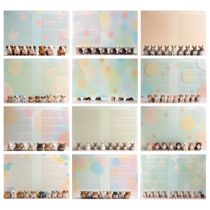 DIN A6 Ringbuchkalender 2026:  Gentle Little Souls –  voller Herzmomenten mit flauschigen kleinen Begleitern