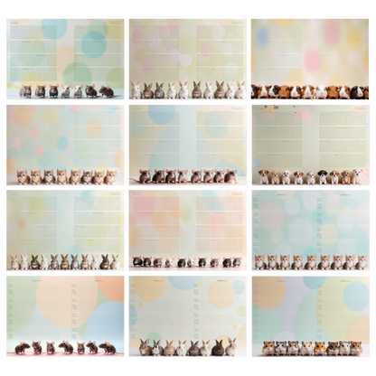 DIN A6 Ringbuchkalender 2026:  Gentle Little Souls –  voller Herzmomenten mit flauschigen kleinen Begleitern