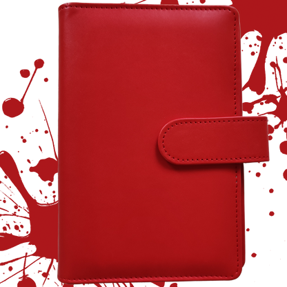Personal Size / DIN A6 Ringbuch | Ringbinder Rot | 6-Ring-Mechanik