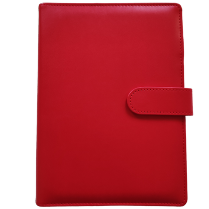 Ringbuch | Ringordner Rot | 6-Ring-Mechanik | DIN A5 | Magnetverschluss