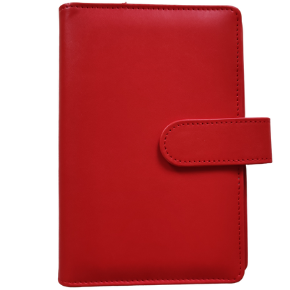 Personal Size / DIN A6 Ringbuch | Ringbinder Rot | 6-Ring-Mechanik