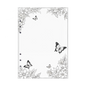 DIN A5 Ringbucheinlagen 6-fach Lochung mit Motiv | Bild Schmetterling 4