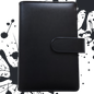 Personal Size / DIN A6 Ringbuch | Ringbinder Schwarz | 6-Ring-Mechanik