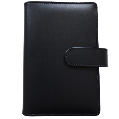 Personal Size / DIN A6 Ringbuch | Ringbinder Schwarz | 6-Ring-Mechanik