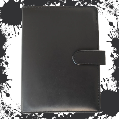 Ringbuch | Ringordner Schwarz | 6-Ring-Mechanik | DIN A5 | Magnetverschluss
