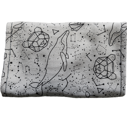 Federmäppchen | Sternbilder-Design | Canvas | 48 Stiftplätze | Einrollbar