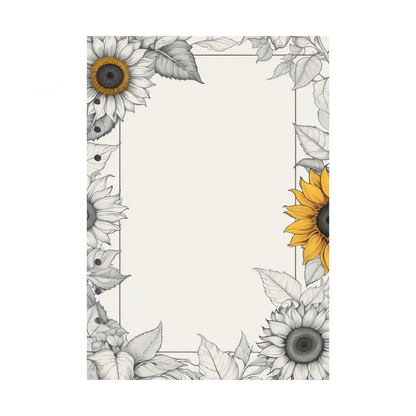 DIN A5 Ringbucheinlagen 6-fach Lochung mit Motiv | Bild Sunflower 13