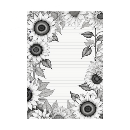 DIN A5 Ringbucheinlagen 6-fach Lochung mit Motiv | Bild Sunflower 15