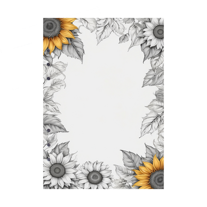 DIN A5 Ringbucheinlagen 6-fach Lochung mit Motiv | Bild Sunflower 18