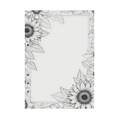 DIN A5 Ringbucheinlagen 6-fach Lochung mit Motiv | Bild Sunflower 29
