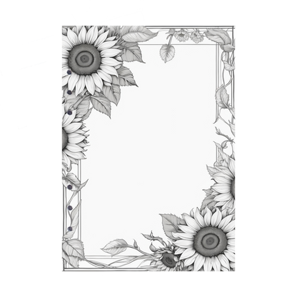 DIN A5 Ringbucheinlagen 6-fach Lochung mit Motiv | Bild Sunflower 31