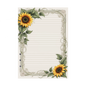DIN A5 Ringbucheinlagen 6-fach Lochung mit Motiv | Bild Sunflower 32