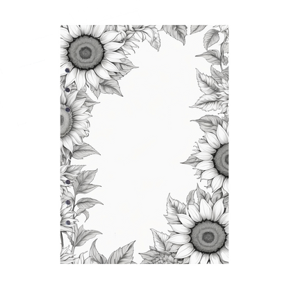 DIN A5 Ringbucheinlagen 6-fach Lochung mit Motiv | Bild Sunflower 34