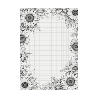 DIN A5 Ringbucheinlagen 6-fach Lochung mit Motiv | Bild Sunflower 4