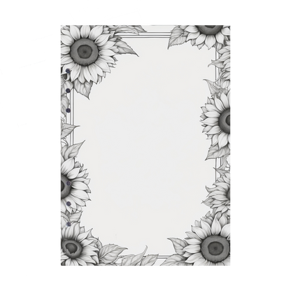 DIN A5 Ringbucheinlagen 6-fach Lochung mit Motiv | Bild Sunflower 40