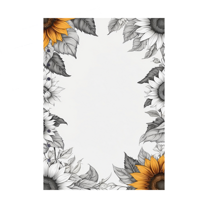 DIN A5 Ringbucheinlagen 6-fach Lochung mit Motiv | Bild Sunflower 46