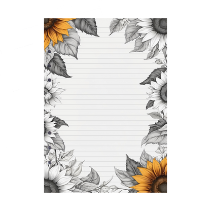 DIN A5 Ringbucheinlagen 6-fach Lochung mit Motiv | Bild Sunflower 46