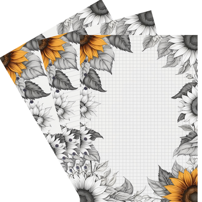 DIN A5 Ringbucheinlagen 6-fach Lochung mit Motiv | Bild Sunflower 46