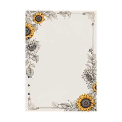DIN A5 Ringbucheinlagen 6-fach Lochung mit Motiv | Bild Sunflower 49