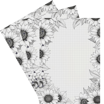 DIN A5 Ringbucheinlagen 6-fach Lochung mit Motiv | Bild Sunflower 52