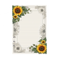 DIN A5 Ringbucheinlagen 6-fach Lochung mit Motiv | Bild Sunflower 54