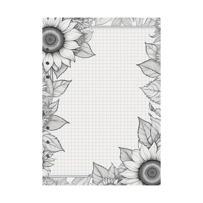 DIN A5 Ringbucheinlagen 6-fach Lochung mit Motiv | Bild Sunflower 55