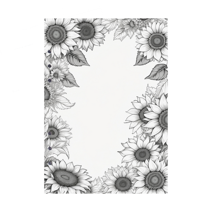DIN A5 Ringbucheinlagen 6-fach Lochung mit Motiv | Bild Sunflower 56