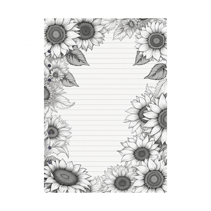 DIN A5 Ringbucheinlagen 6-fach Lochung mit Motiv | Bild Sunflower 56