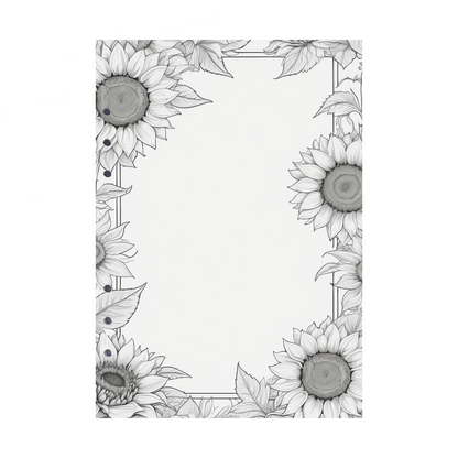 DIN A5 Ringbucheinlagen 6-fach Lochung mit Motiv | Bild Sunflower 57