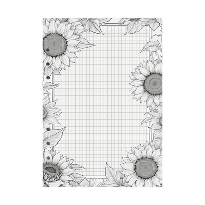 DIN A5 Ringbucheinlagen 6-fach Lochung mit Motiv | Bild Sunflower 57