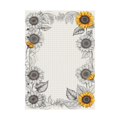 DIN A5 Ringbucheinlagen 6-fach Lochung mit Motiv | Bild Sunflower 66