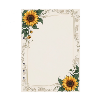 DIN A5 Ringbucheinlagen 6-fach Lochung mit Motiv | Bild Sunflower 70