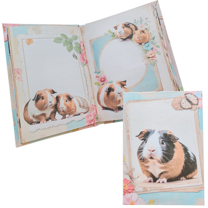 Illustriertes Notizbuch | Motiv Sweet Guinea Pigs | DIN A5 Hardcover | 160 Seiten
