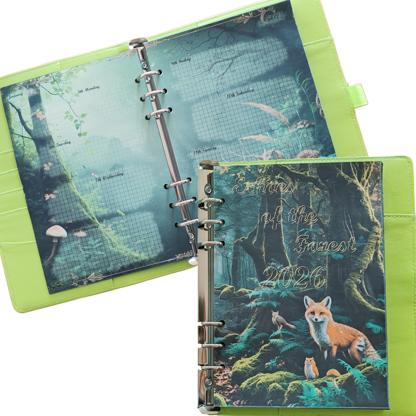 DIN A5 Ringbuchkalender 2026: Echoes of the Forest – Ein Kalender voller Waldzauber und natürlicher Ruhe