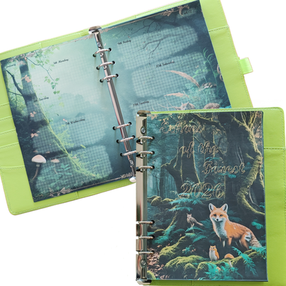 DIN A5 Ringbuchkalender 2026: Echoes of the Forest – Ein Kalender voller Waldzauber und natürlicher Ruhe