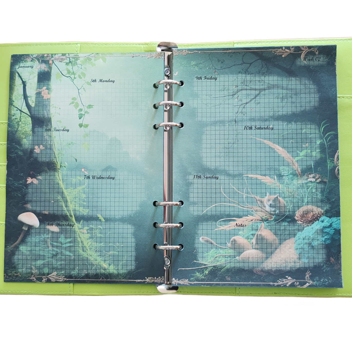 DIN A5 Ringbuchkalender 2026: Echoes of the Forest – Ein Kalender voller Waldzauber und natürlicher Ruhe