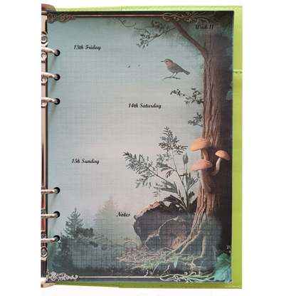 DIN A5 Ringbuchkalender 2026: Echoes of the Forest – Ein Kalender voller Waldzauber und natürlicher Ruhe