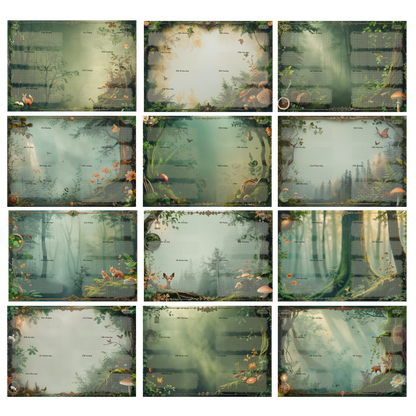 DIN A5 Ringbuchkalender 2026: Echoes of the Forest – Ein Kalender voller Waldzauber und natürlicher Ruhe