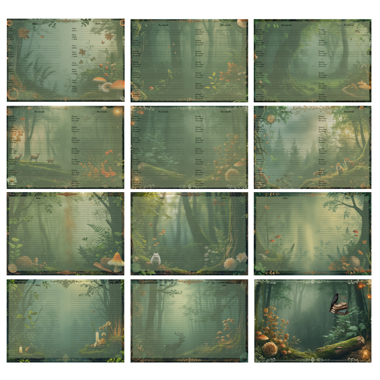 DIN A5 Ringbuchkalender 2026: Echoes of the Forest – Ein Kalender voller Waldzauber und natürlicher Ruhe